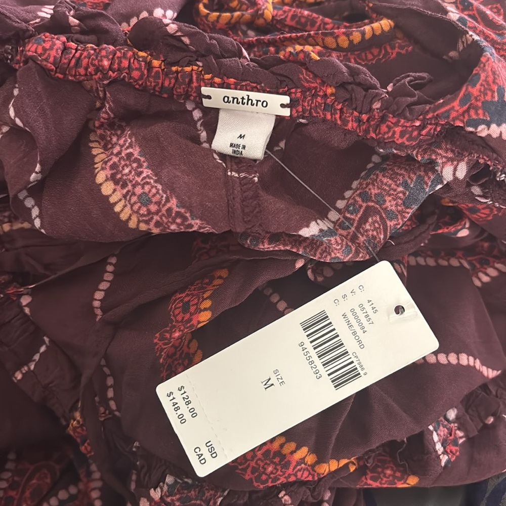 Anthropologie Striped Shell Embellished Maxi Dress - Picture 7 of 7